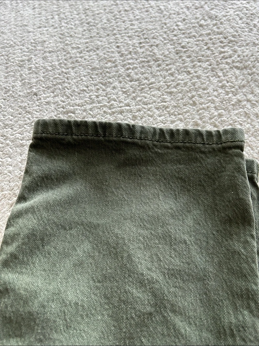 Levi's Olive Green Straight-Leg Denim Pants